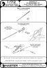 Master AM-72-130 Dessault Etendard IV Pitot tube & AOA Probes (1:72)